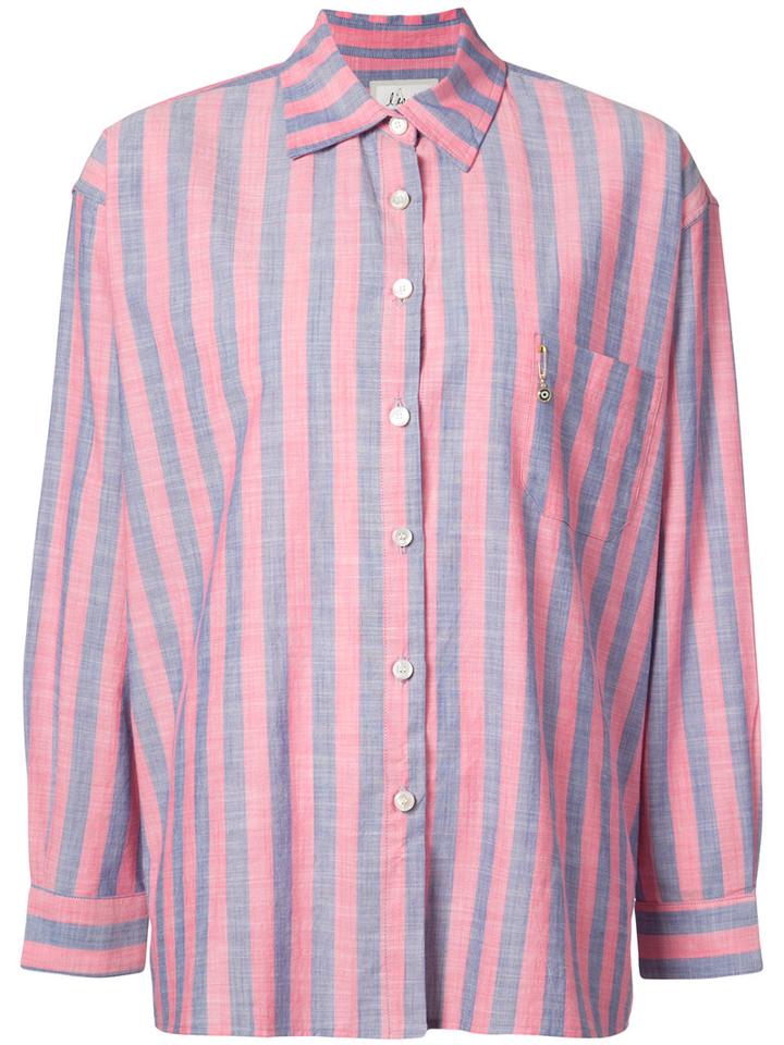 L'equip - Striped Shirt - Women - Cotton - M, Blue, Cotton