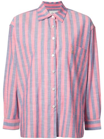 L'equip - Striped Shirt - Women - Cotton - M, Blue, Cotton
