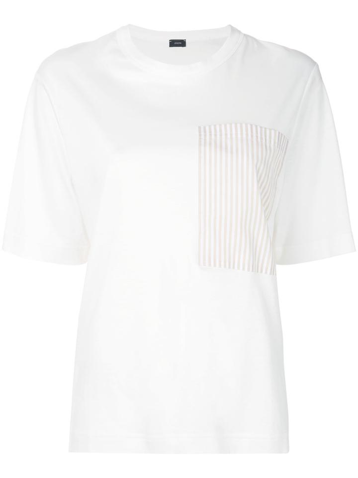 Joseph Stripe Detail T-shirt - White