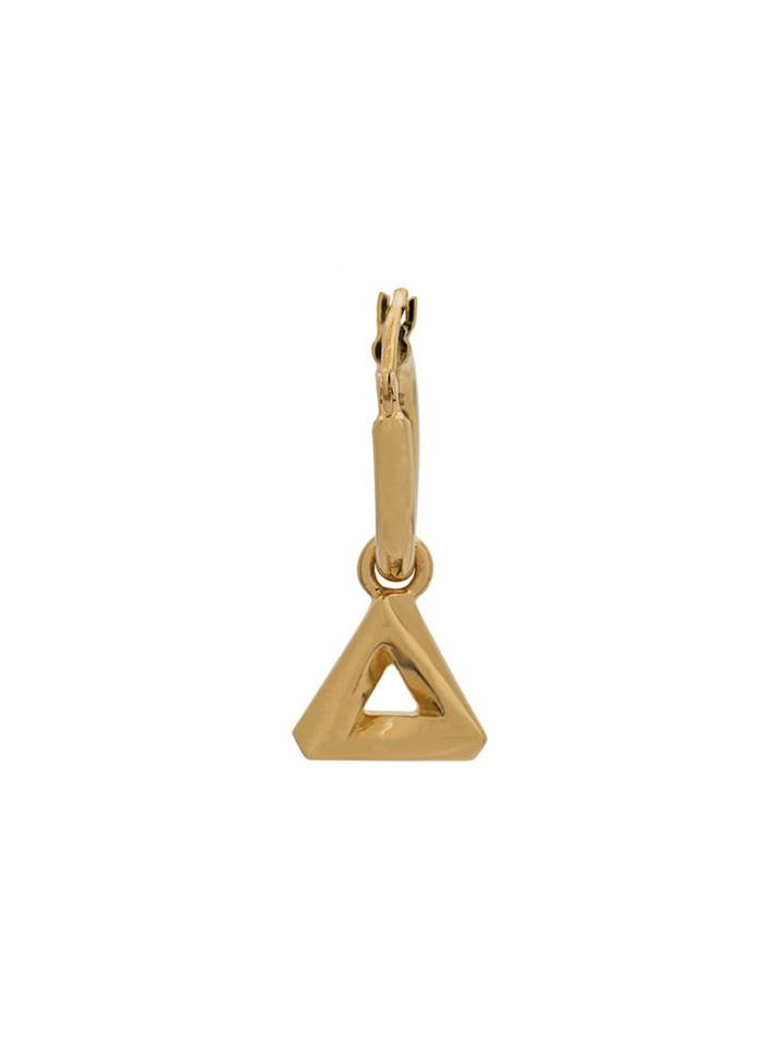 Northskull Trigonum Charm Hoop Earring - Gold