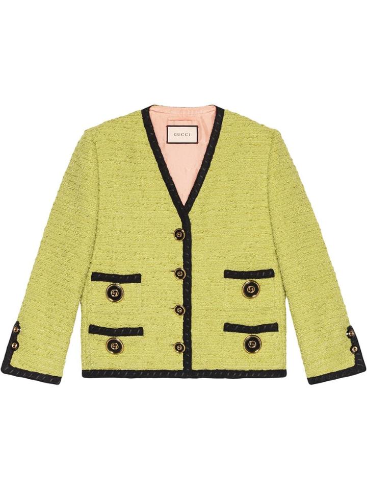 Gucci Tweed Jacket - Green