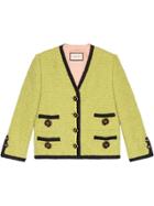 Gucci Tweed Jacket - Green