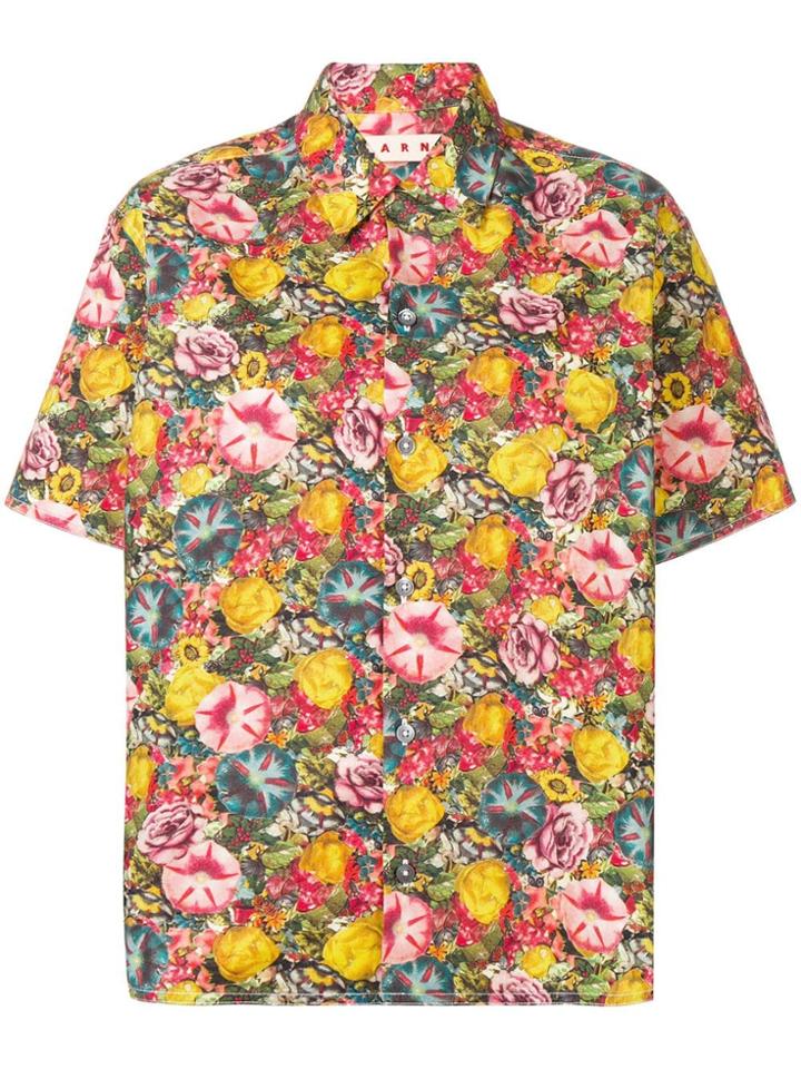 Marni Floral Print Shirt - Yellow