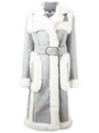 Stella Mccartney Faux Fur Coat, Women's, Size: 38, Grey, Modacrylic/polyamide/wool/other Fibers
