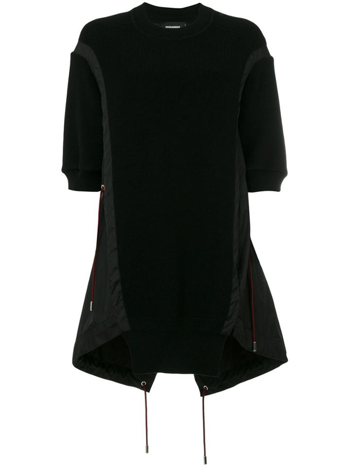 Dsquared2 Embroidered Knitted Top - Black