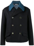 Valentino Double-breasted Peacoat - Blue