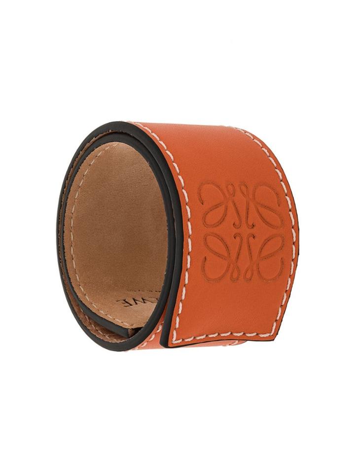 Loewe Embossed Logo Bracelet - Orange