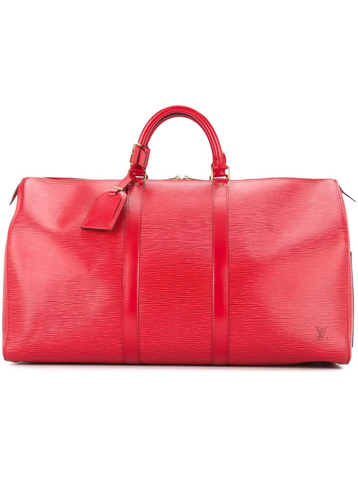 Louis Vuitton Vintage Keepall 50 Travel Bag - Red