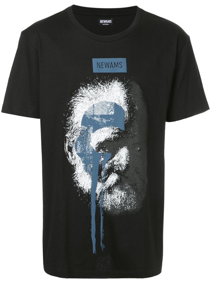 Newams Short Sleeved Printed T-shirt - Black