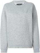 Diesel Embossed Sweatshirt, Women's, Size: Xs, Grey, Cotton/spandex/elastane