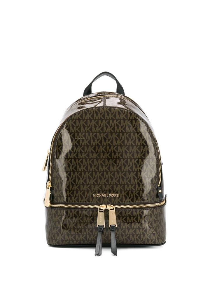 Michael Michael Kors Monogram Backpack - Brown