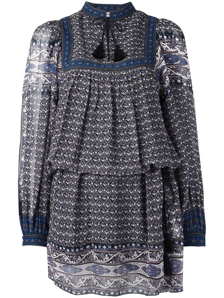 Ulla Johnson Paisley Print Tassel Tie Dress, Women's, Size: 4, Silk/polyester