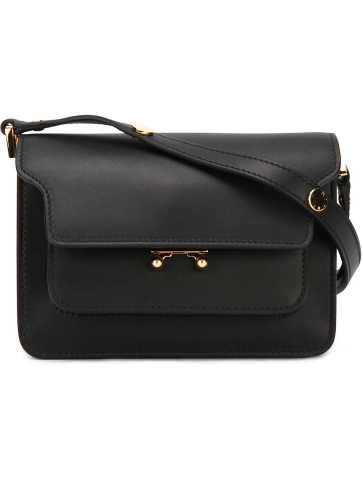 Marni - 'metal Trunk' Shoulder Bag - Women - Calf Leather - One Size, Black, Calf Leather
