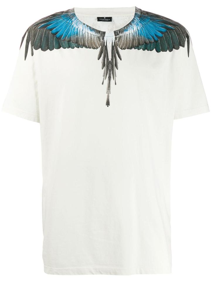 Marcelo Burlon County Of Milan Wings Print T-shirt - Neutrals