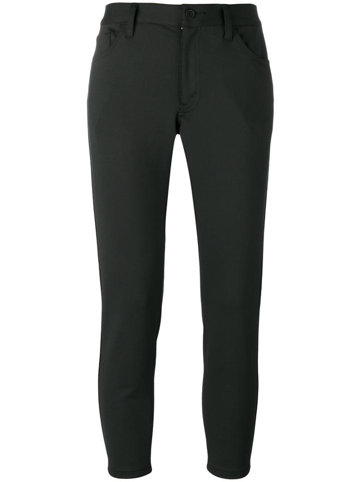 Junya Watanabe Comme Des Garçons Slim-fit Cropped Trousers, Women's, Size: Small, Black, Polyester/polyurethane