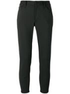 Junya Watanabe Comme Des Garçons Slim-fit Cropped Trousers, Women's, Size: Small, Black, Polyester/polyurethane