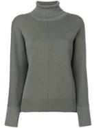 Peserico Knitted Roll Neck Sweater - Grey