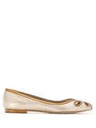 Sarah Chofakian Leather Ballerina Shoes - Metallic