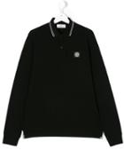 Stone Island (blue) Junior - Teen Long Sleeve Polo Shirt - Kids - Cotton/spandex/elastane - 14 Yrs