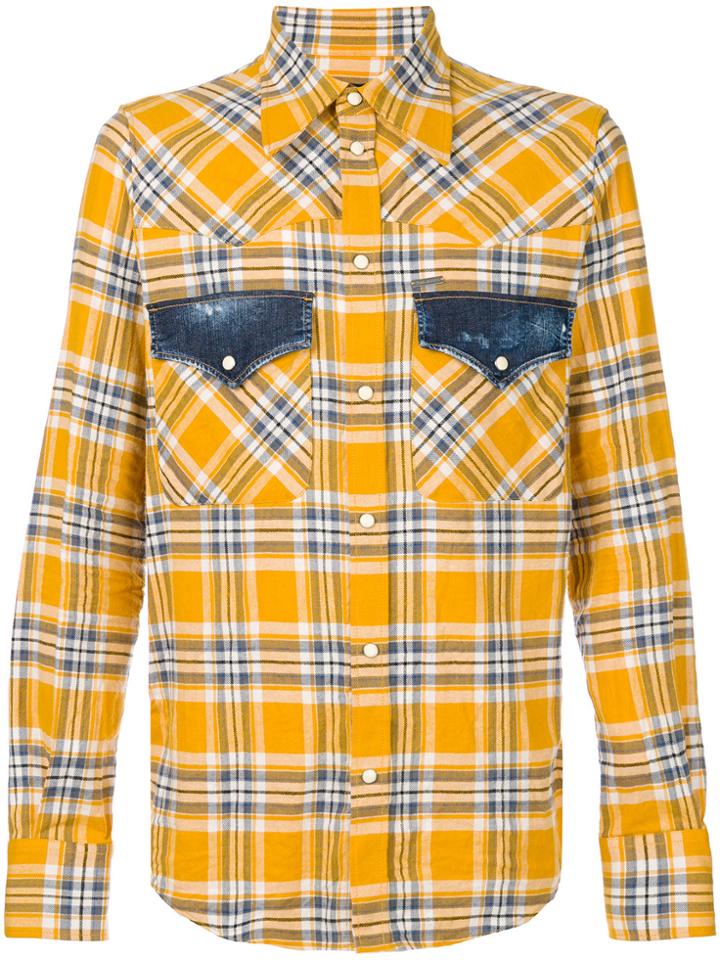 Dsquared2 Checked Shirt - Yellow & Orange