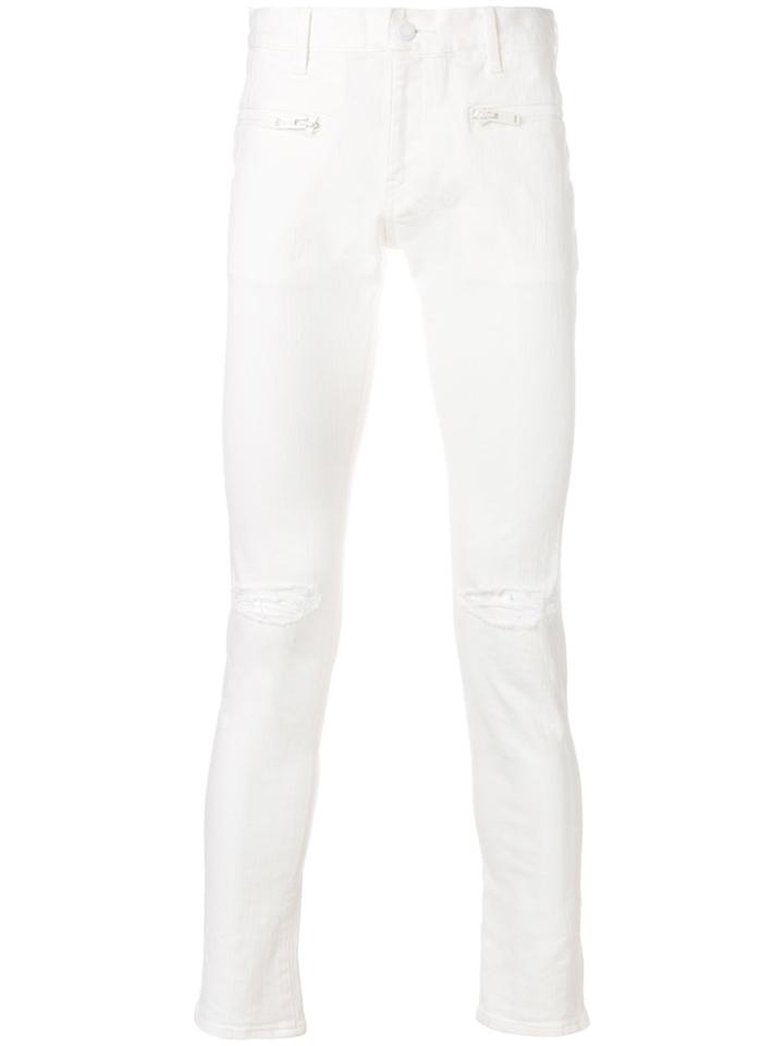 Undercover Ripped Detail Jeans - White