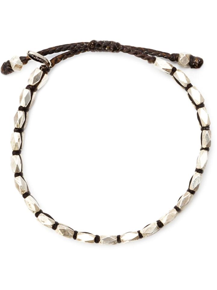 M. Cohen Faceted Bead Bracelet - Metallic