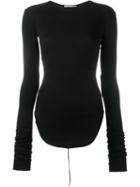 Helmut Lang Oversized Sleeve Sweater, Women's, Size: Xs, Black, Cotton