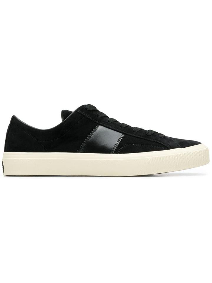 Tom Ford Velvet Cambridge Sneakers - Black