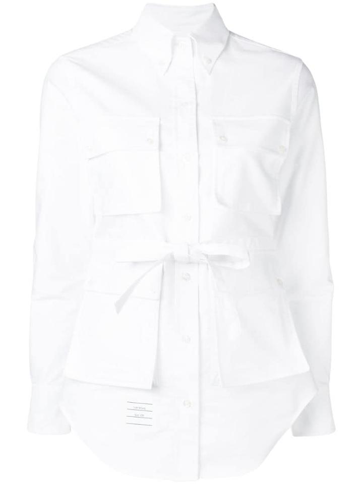 Thom Browne Oxford Hunting Shirt - White