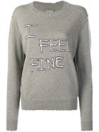 Zadig & Voltaire Life I Feel Fine Intarsia Knit Jumper - Green