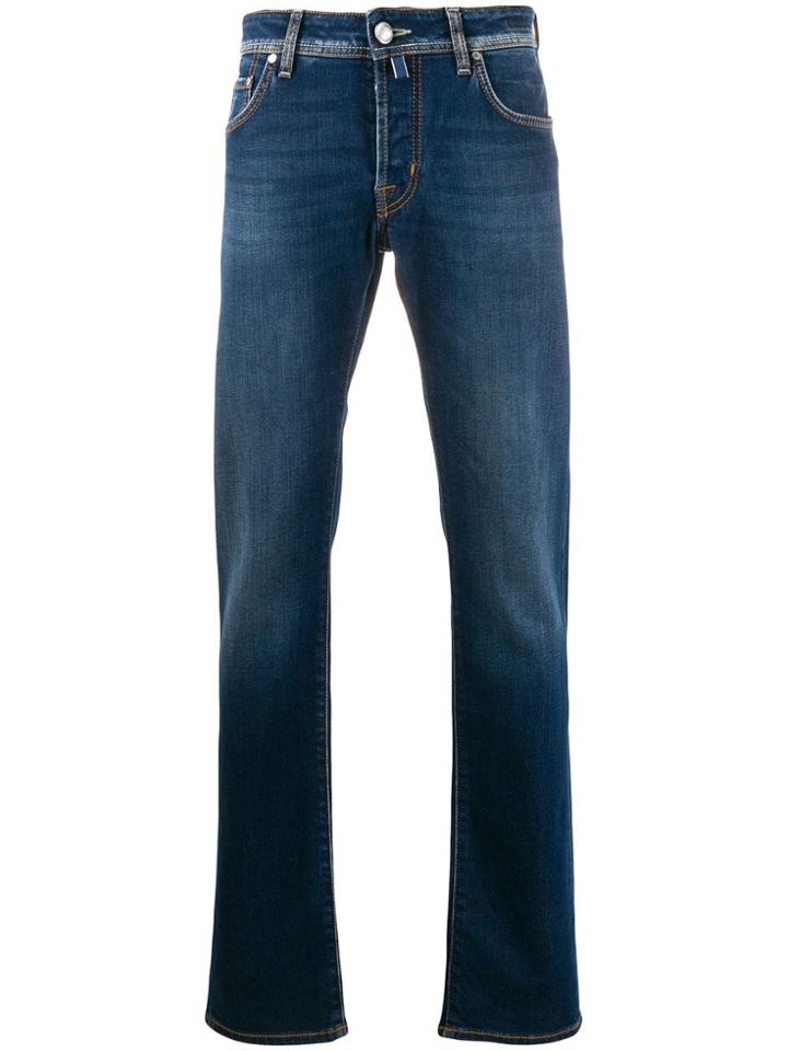 Jacob Cohen Mid-rise Straight-leg Jeans - Blue