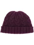 N.peal Pom-pom Knitted Beanie Hat - Pink