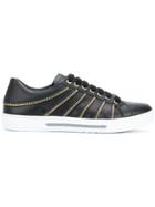 Versace Collection Zip Detail Sneakers - Black