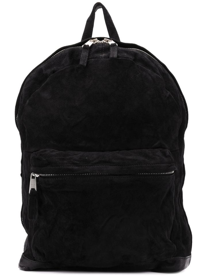 Giorgio Brato Velvet Effect Backpack - Black