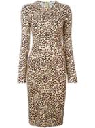Givenchy Leopard Print Fitted Dress