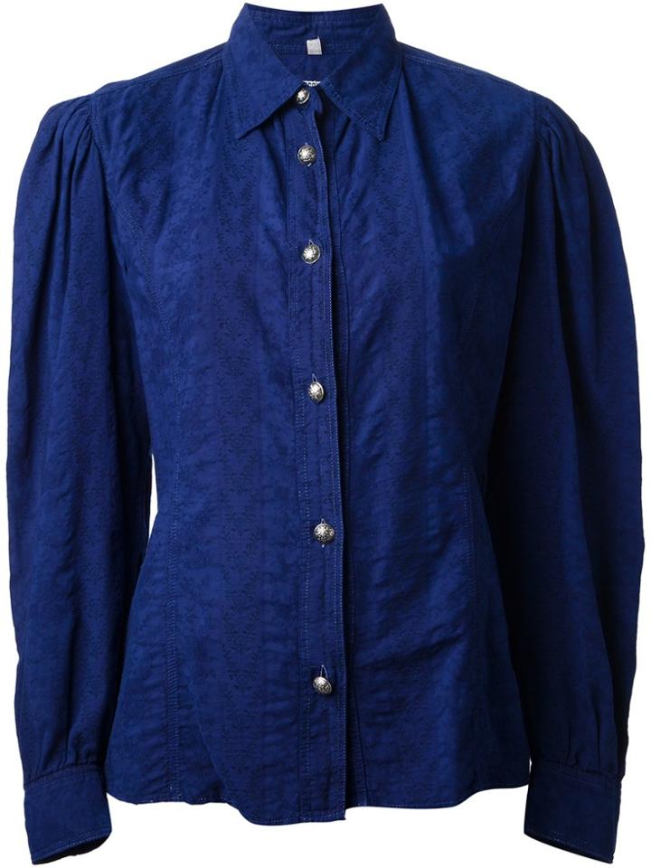 Moschino Vintage Floral Shirt - Blue