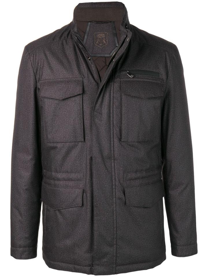 Corneliani Fitted Coat - Brown