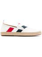 Thom Browne Stripe Slip-on Shoes - White