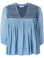Zadig & Voltaire V-neck Flared Blouse - Blue