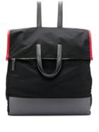 Prada Oversized Panelled Backpack - Black
