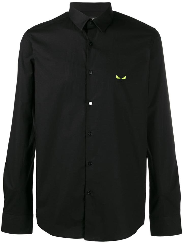Fendi Bag Bugs Logo Shirt - Black