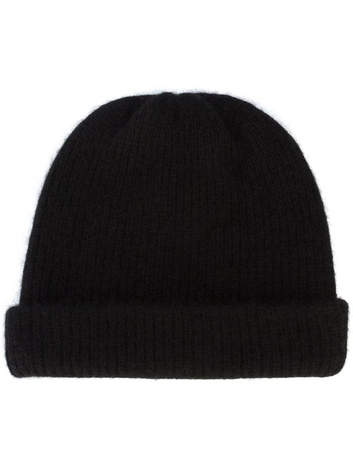 The Elder Statesman Watchman Beanie - Black