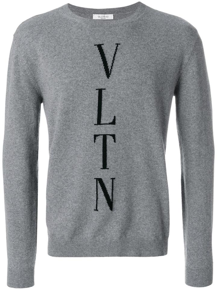 Valentino Branded Sweater - Grey