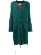 Mm6 Maison Margiela Checked Back Cardigan - Green