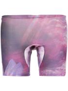 Cottweiler Drawstring Waist Shorts - Purple