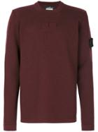 Stone Island Shadow Project Waffle Knit Sweater - Red