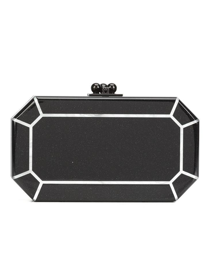 Edie Parker 'fiona' Box Clutch, Women's, Black, Acrylic