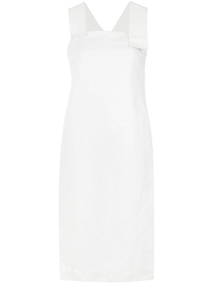 Mara Mac Midi Straight Dress - White
