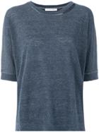 Fabiana Filippi Ripped Knitted T-shirt - Blue
