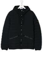 Stone Island Junior Zip-up Puffer Jacket - Blue